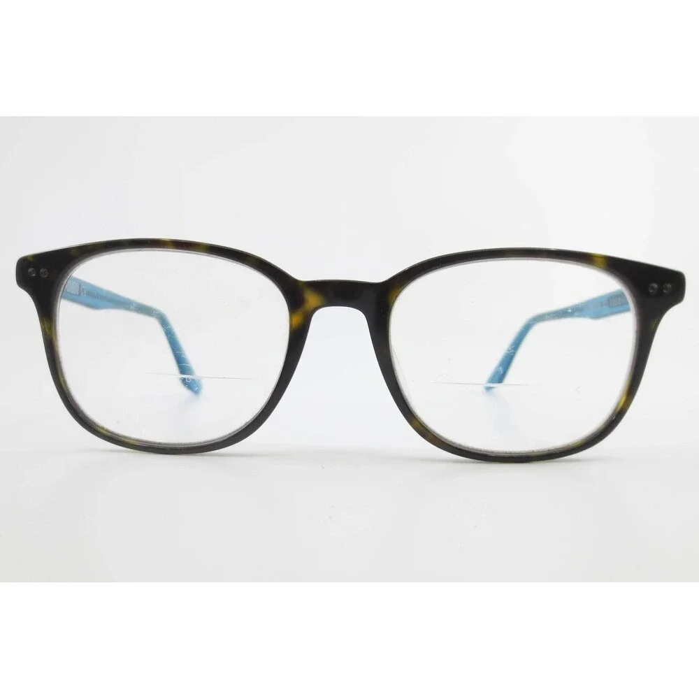 Puma Eyeglasses PE0088OC 001 Tortoise Blue Square Frames 51-19-145 Eyewear